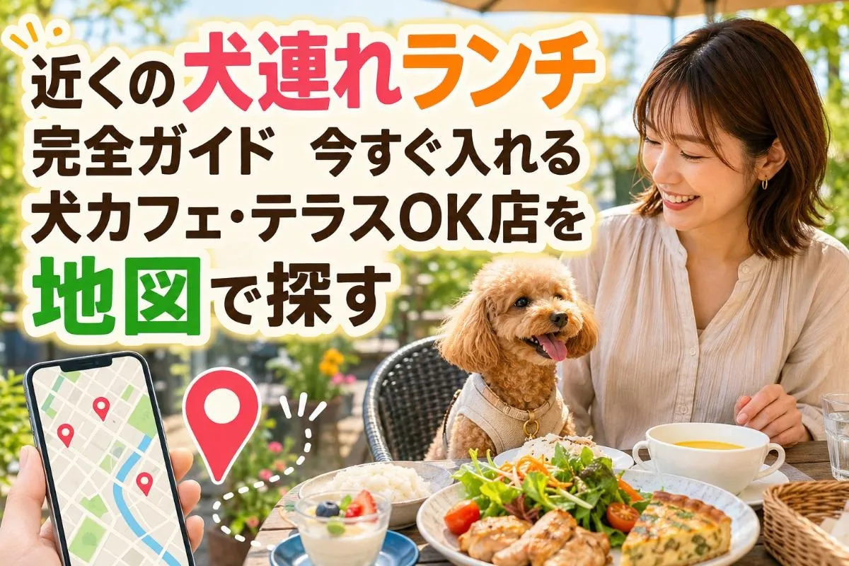 近くの犬連れランチ完全ガイド｜今すぐ入れる犬カフェ・テラスOK店を地図で探す